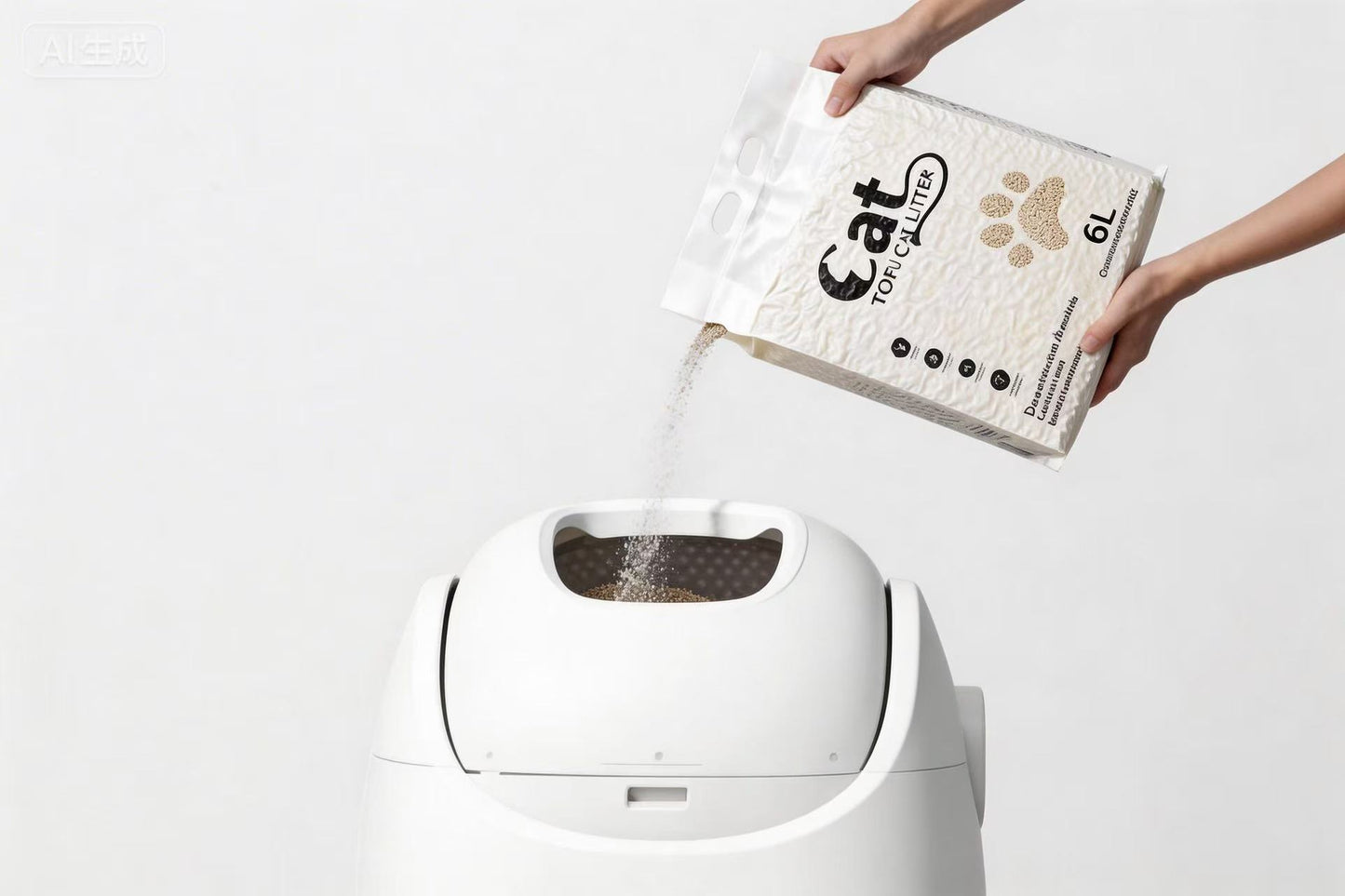 MiAU·X Peak Litter - Plant-Based & Automatic-Box Friendly 2.5kg/6L